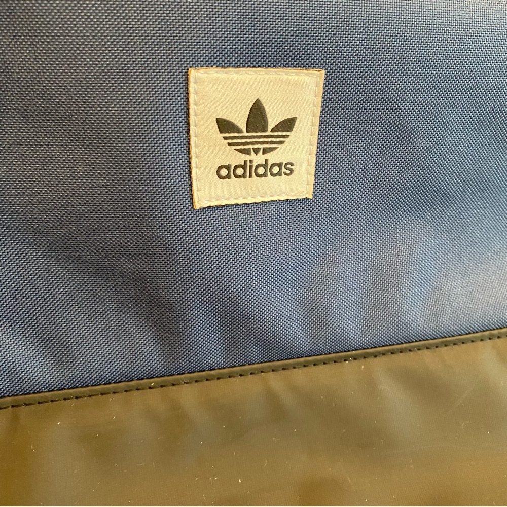 ADIDAS Navy Blue & Black Premium Essentials Rolltop Backpack - Picture 6 of 6